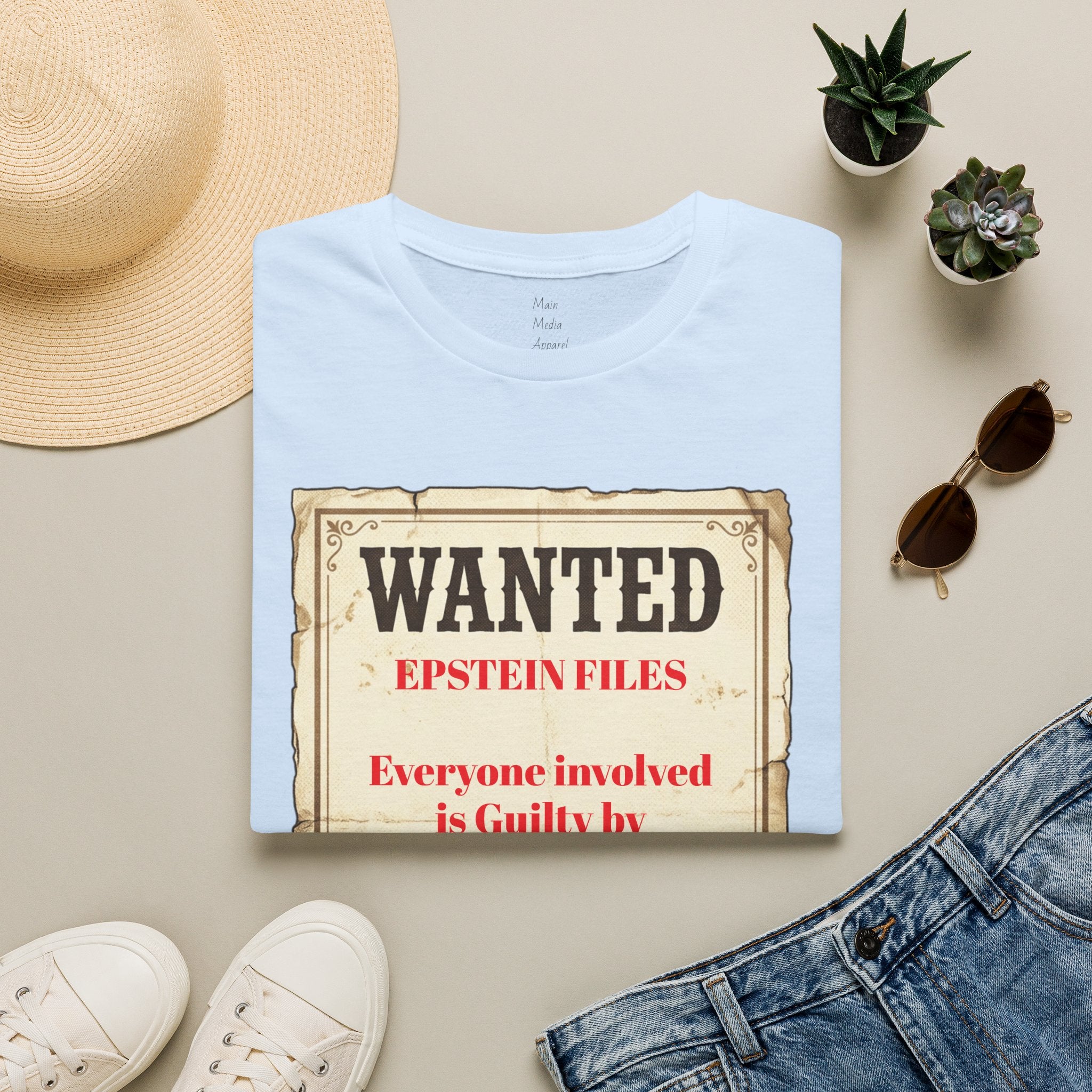 Epstein Files Wanted Tee